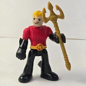 Imaginext Emperor Aquaman Action Figure Toy DC Super Friends w Triton Accessory
